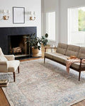 Loloi Chris Loves Julia Jules Collection JUL-07 Natural/Ocean 2'-6'' x 12'-0'' by Loloi