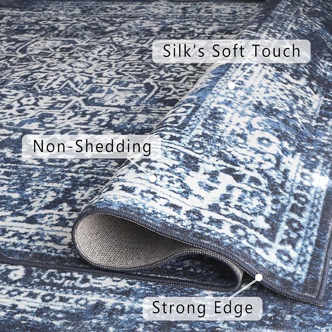 vivorug 6x9 Area Rugs, Stain Resistant Washable Rug - Image 7
