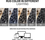 Rugshop Abstract Marble Shag Area Rug Anthracite Dark Gray 2' x 3' Ideal - Image 6