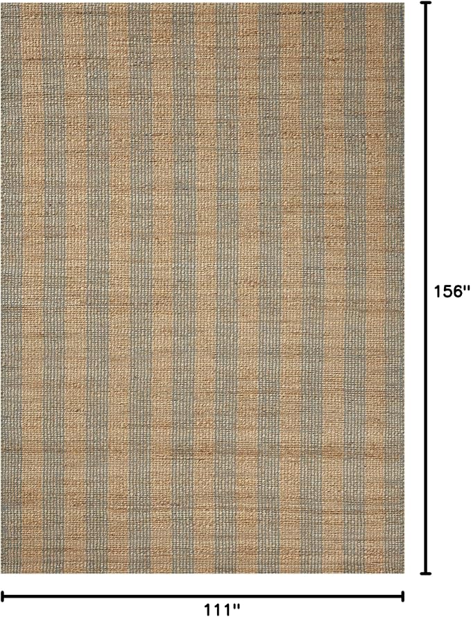 Loloi Chris Loves Julia Judy Collection JUD-04 Natural/Sky 9'-3" x 13' Area Rug - Image 2