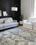 Loloi Skye Collection SKY-09 Graphite/Silver 9'-0" x 12'-0" Area Rug by Loloi