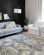 Loloi Skye Collection SKY-09 Graphite/Silver 2'-0" x 5'-0" Accent Rug by Loloi