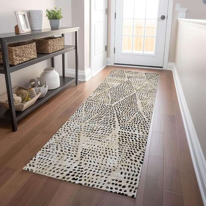Addison Rugs Chantille ACN591 Beige 2'3" x 7'6" Indoor Outdoor Hallway Runner - Image 2