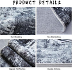 Rugcomf 8x10 Area Rug Washable Boho Rug Soft Non-Slip Non-Shedding Faux Wool - Image 6