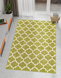 Rugs.com Lattice Collection Rug – 8x10 Light Green Medium-Pile Rug Perfect by Rugscom