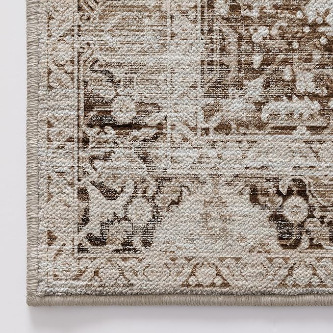 LUMI 8x10 Washable Area Rug for Living Room, Ultra Soft Traditional Vintage - Image 7