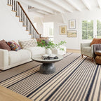 Dash & Albert Axiom Navy Machine Washable Rug, 2 X 3 Feet - Image 2