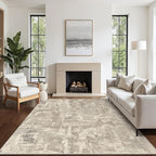 Washable Rug 3x5 Area Rug for Living Room Bedroom, Modern Abstract Throw Rug - Image 6