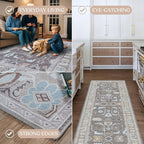 Brown Oushak Rug, Large Area Rugs - Image 4