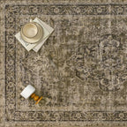 Hallway Runner Rug 2x8 Washable Brown Vintage Distressed Long Runner Oriental - Image 7