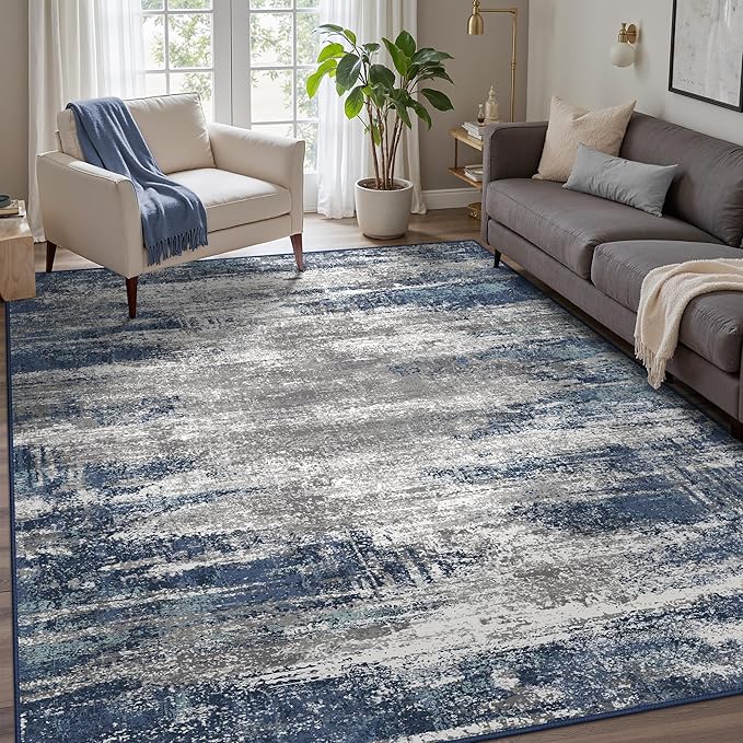 GENIMO Rugs for Bedroom-Washable 6x9 Area Rugs Lightweight Low Pile, Modern by GENIMO