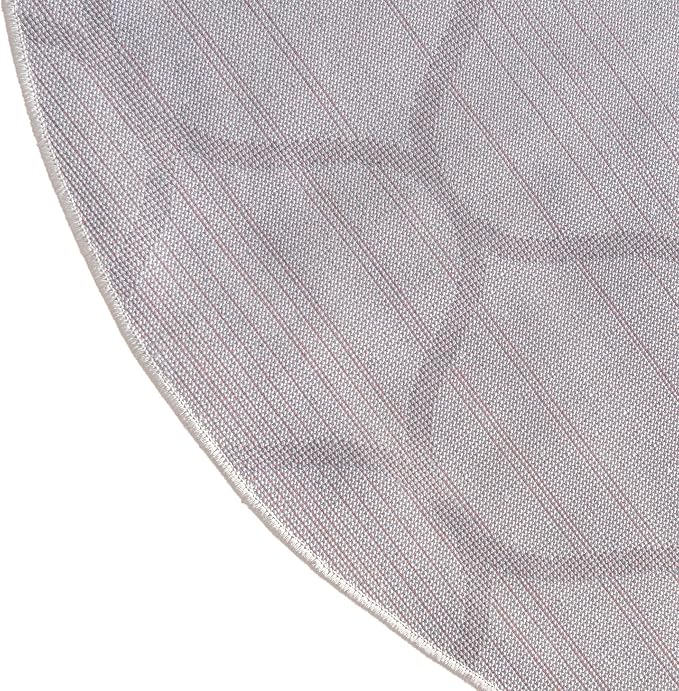Rugs.com Lattice Frieze Collection Rug – 5' Round Ivory Medium Rug Perfect - Image 8