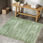 Hunter Green Modern Rug for Bedroom Non Slip Washable 3 x 5 Area Rug for - Image 2