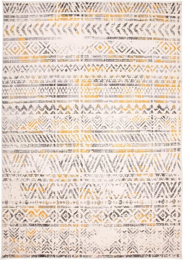 Rugshop Geometric Boho Perfect for high Traffic Areas of Your Living Room - Image 2