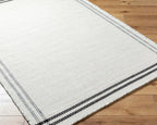 Mark&Day Wool Rugs, 6x9 Janmichael Cottage Light Silver/Black Area Rug - Image 3