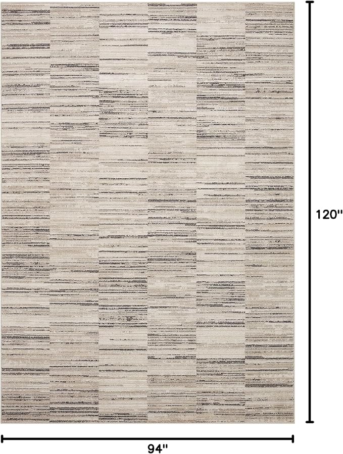 Loloi Darby Collection DAR-01 Charcoal/Sand 7'-10" x 10' Area Rug - Image 2