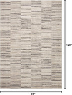 Loloi Darby Collection DAR-01 Charcoal/Sand 7'-10" x 10' Area Rug - Image 2