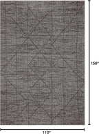 Loloi Kamala Collection KAM-06 Charcoal/Ivory 9'-2" x 13' Area Rug - Image 2