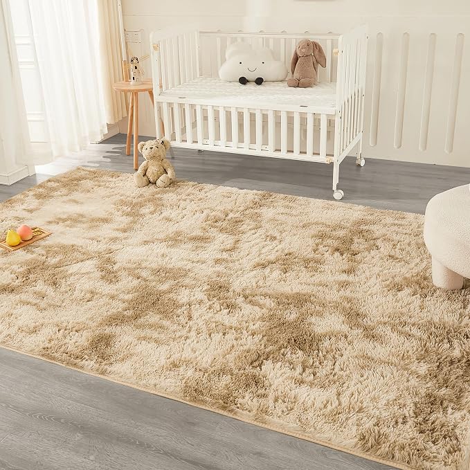 Andency 8x10 Area Rugs for Living Room, Upgrade Non-Slip Fluffy Soft Large Shag - Image 4