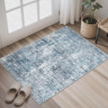 2x3 Abstract Washable Rugs for Kitchen, Powder Room Small Area Rug Non-Slip by Soalmost