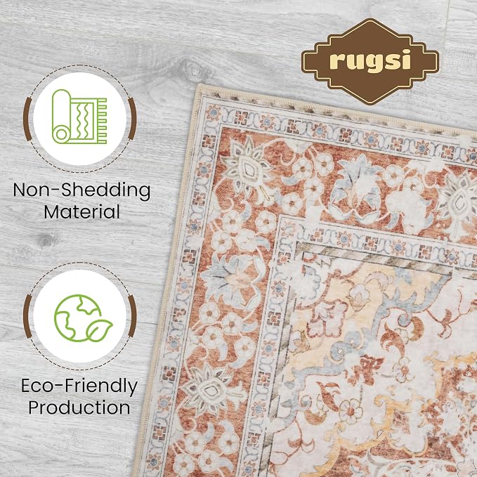 Washable Area Rug 4x6 | Non Slip Area Rug - Image 4