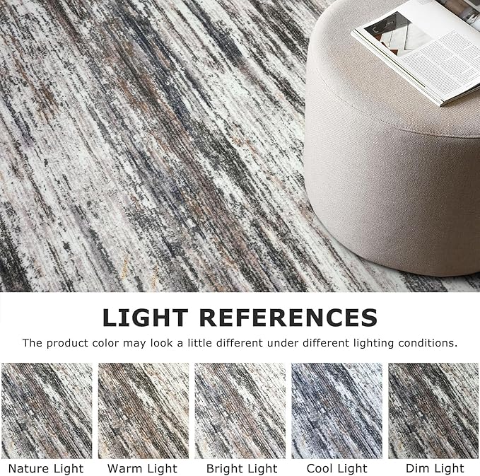 3x5 Modern Abstract Area Rug for Entryway, Low-Pile Door Mat Indoor for Living - Image 4