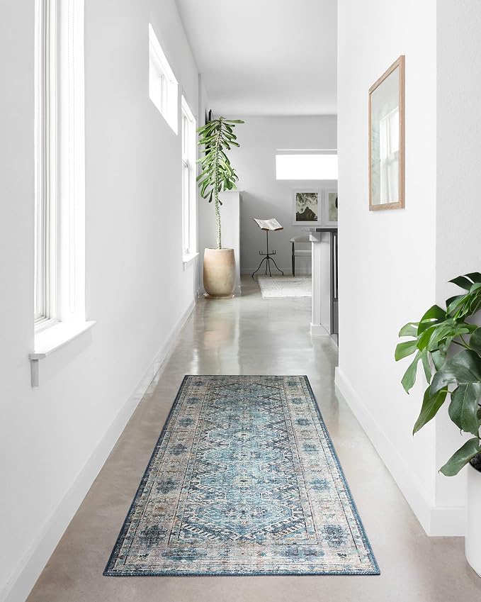 Loloi II Skye Collection SKY-03 Denim/Natural 3'-6" x 5'-6" Accent Rug - Image 4
