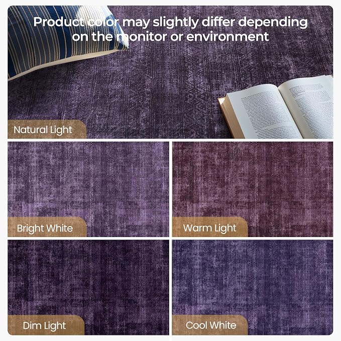 Kokia Abstract Area Rugs 8x10 Bedroom Soft Living Room Rugs Washable Distressed - Image 2