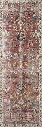 Loloi Chris Loves Julia Jules Collection JUL-01 Merlot/Multi 2'-3'' x 3'-9'' - Image 6