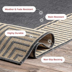Nuloom Asha Dark Grey/Ivory, Striped Border, Soft and Cozy, High Traffic - Image 8