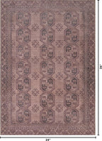 Kuden 2x3 Small Rug, Machine Washable, Non-Slip Backing, Vintage Style - Image 2
