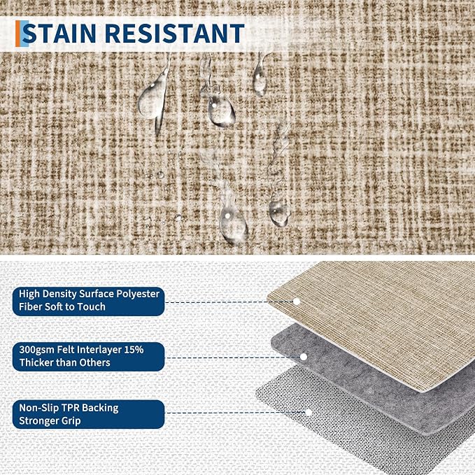 Rug Runners for Hallways 2x8 Washable Kitchen Runner Rug Non Slip Low Pile - Image 5
