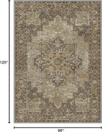 GENIMO 8x10 Area Rugs for Living Room, Machine Washable Non Slip Vintage Rugs - Image 2