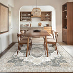 GENIMO 8x10 Area Rugs for Living Room, Machine Washable Non Slip Vintage Rugs - Image 2