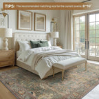 Bavni 8x10 Area Rugs for Living Room, Machine Washable Rug Lightweight Low Pile - Image 7