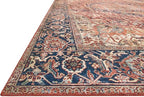 Loloi Layla Collection LAY-08 Red/Navy 9'-0" x 12'-0" .13" Thick Area Rug - Image 4