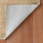 Dash & Albert Hartley Natural Machine Washable Rug, 3 X 5 Feet, Natural Plaid - Image 4