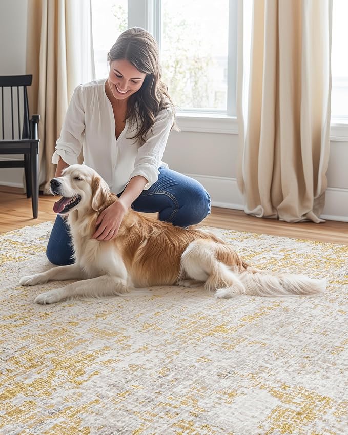 ILANGO Area Rug 8x10 ft for Living Room Bedroom Machine Washable Rugs - Image 3
