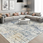 Abstract Rug 8x10 Large Living Room Rugs Neutral Modern Washable Area Rugs - Image 2