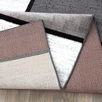 Rugshop Modern Geometric Boxes Red Area Rug, Non-Shedding Carpet - Image 7