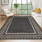 GarveeHome Area Rug 10x13 Living Room Rug Modern Bordered Soft Large Area Rugs - Image 8