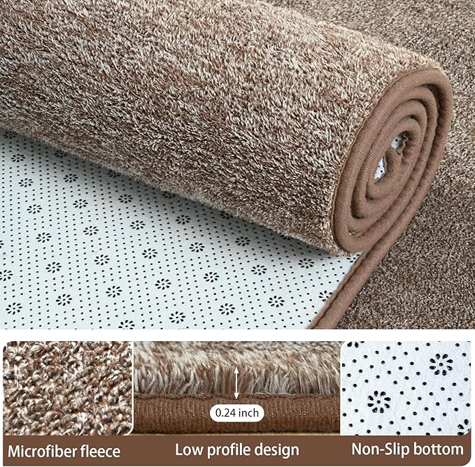 AROGAN Washable 4×6 Bedroom Rug, Modern Area Rugs - Image 3