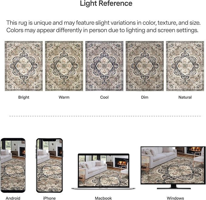 ReaLife Rugs Machine Washable Area Rug - Image 5