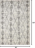 Loloi Kamala Collection KAM-02 Charcoal/Dove 7'-10" x 10' Area Rug - Image 2