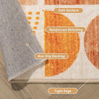 MUJOO Boho Rug Washable, 4x6.5 Area Rugs - Image 5