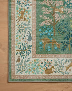 Loloi Rifle Paper Co. Canopy Collection CNP-02 Sage/Blush 5'-0" x 7'-6" Area Rug - Image 4