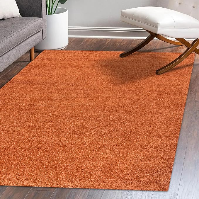 Eyely UES100M-15 Supersoft Haze Solid Low-Pile Indoor Area Rug, Minimalist - Image 4