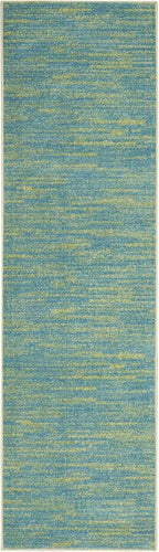 Nourison Home Nourison Essentials Blue Green 2'2" x 14' Area Rug - Image 4