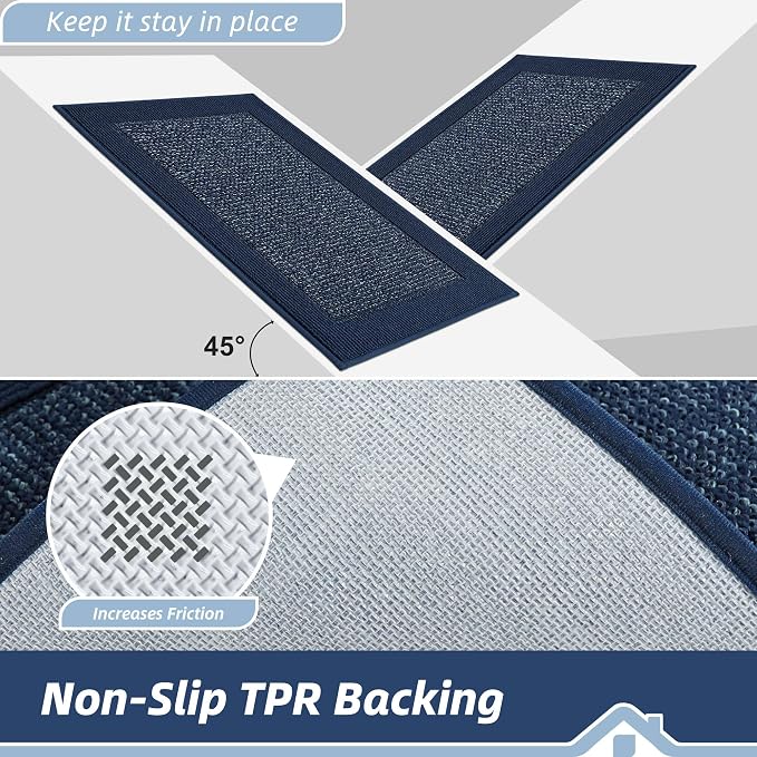 BEQHAUSE Indoor Door Mat 24" x 36", Dirt Trapper Door Mats Non-Slip Entryway - Image 4