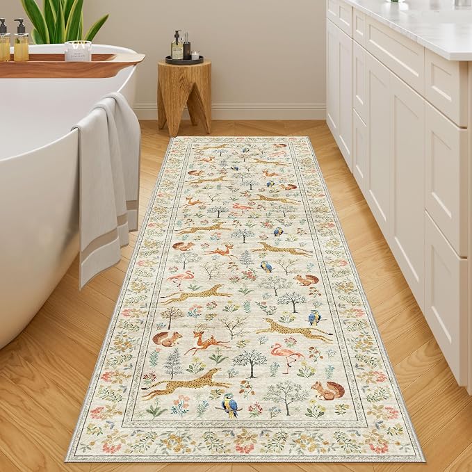 DUKINO 2.6x8 Rug for Hallway, Washable Kitchen Runner Rug - Image 8